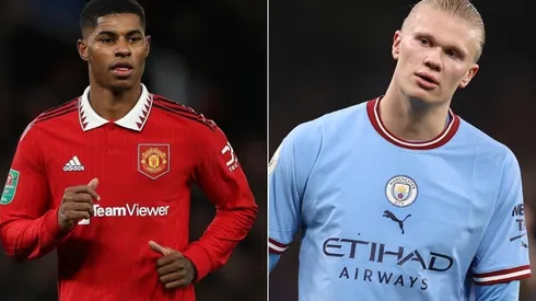 Manchester United e Manchester City se enfrentam neste sábado (Foto: Getty Images)