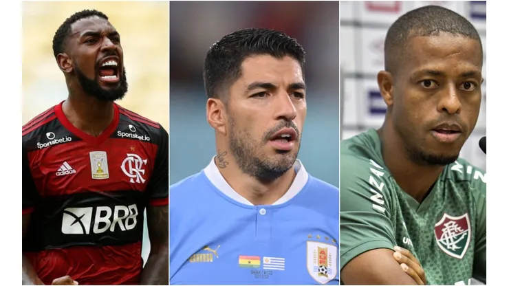 Wagner Meier, Stu Forster/Getty Images; Thiago Ribeiro/AGIF - Suarez, Gerson e Keno