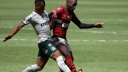 Flamengo e Palmeiras, em campo pela Supercopa do Brasil de 2021 (Foto: Getty Images)