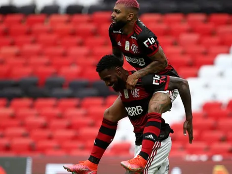 Gabigol festeja a volta de Gerson ao Flamengo