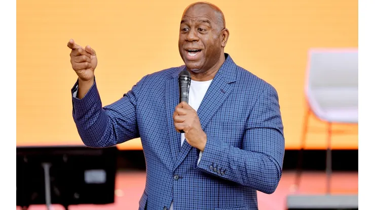 Magic Johnson, ídolo do basquete norte-americano (Foto: Getty Images)