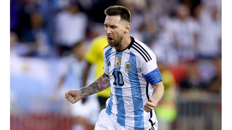 Jamaica v Argentina Lionel Messi Celebrate