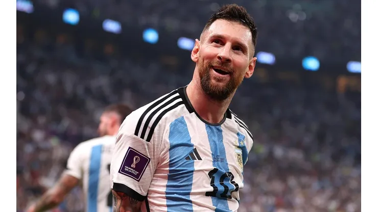 Lionel Messi comemora gol marcado diante da Croácia (Foto: Getty Images)