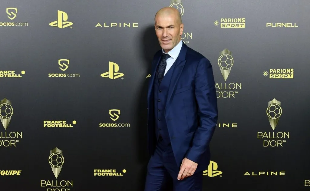 Zidane na premiação da Bola de Ouro. Foto: Getty Images