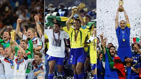 Alex Livesey; Matthias Hangst; Shaun Botterill/Getty Images – Seleção da Alemanha, Brasil e Itália