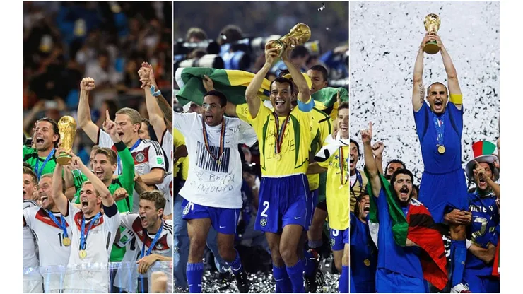 Alex Livesey; Matthias Hangst; Shaun Botterill/Getty Images - Seleção da Alemanha, Brasil e Itália