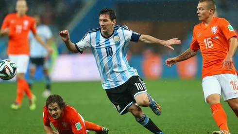 Argentina e Holanda, em campo pela Copa do Mundo de 2014 (Foto: Getty Images)