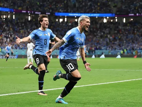 Mesmo com dois gols de Arrascaeta, Uruguai é eliminado da copa do mundo