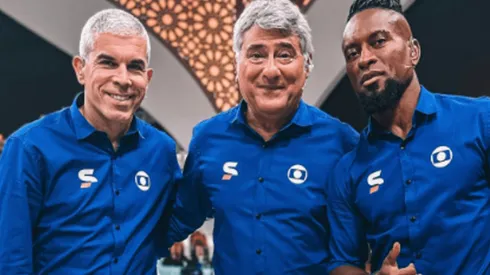 Na ordem, Ricardinho, Cléber Machado e Zé Roberto (Foto: Reprodução/Instagram)