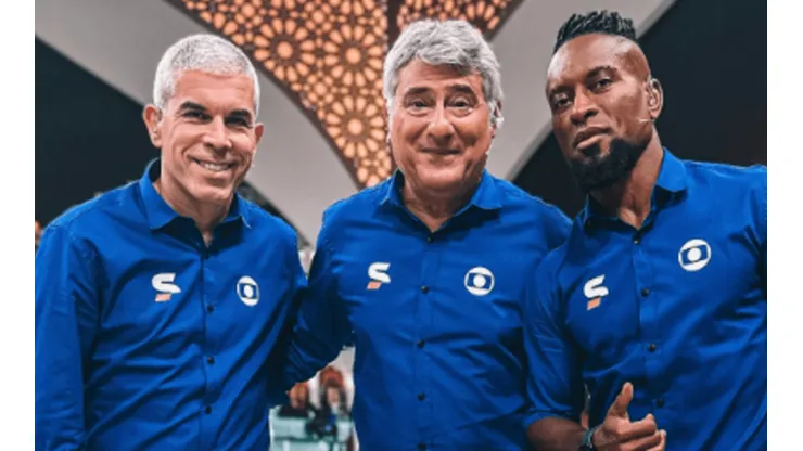 Na ordem, Ricardinho, Cléber Machado e Zé Roberto (Foto: Reprodução/Instagram)