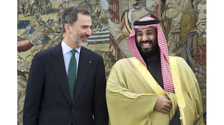 King Felipe Of Spain Receives Crown Prince Of Saudi Arabia