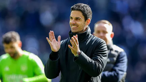 Arteta em partida pelo Arsenal