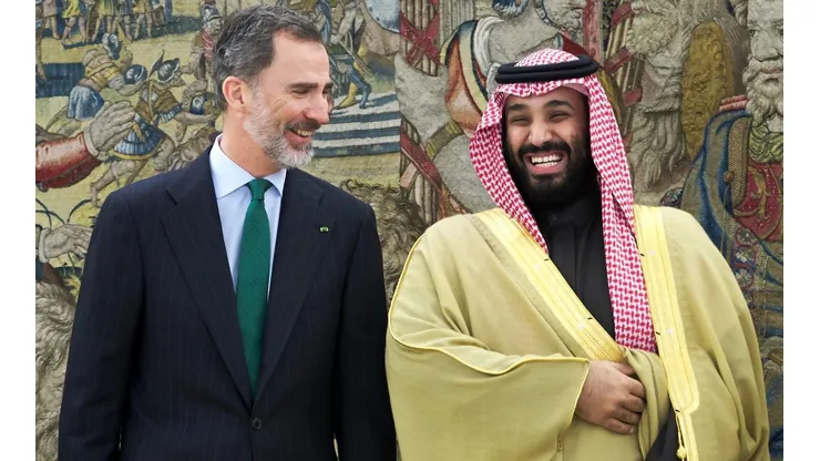 King Felipe Of Spain Receives Crown Prince Of Saudi Arabia