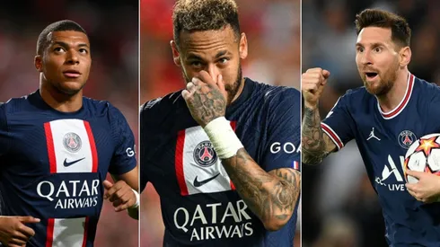 Matthias Hangst; Octavio Passos/Getty Images - Mbappé, Neymar e Messi na Champions League