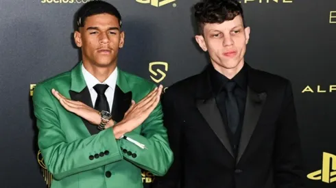 Iran Ferreira, o Luva de Pedreiro, na cerimônia da Bola de Ouro- Foto: Alain Jocard/AFP