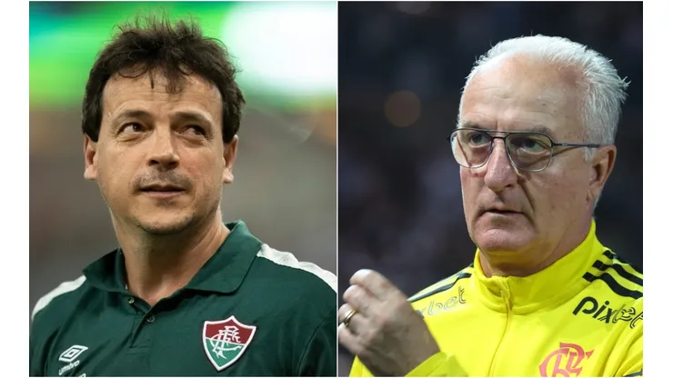 Foto: Marcello Zambrana; Jorge Rodrigues/AGIF - Dorival Junior do Flamengo e Diniz do Fluminense
