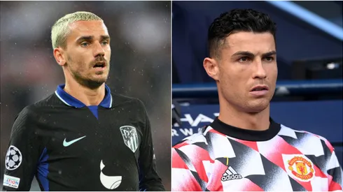 Laurence Griffiths/Getty Images; Lukas Schulze/Getty Images – Griezmann e Cristiano Ronaldo