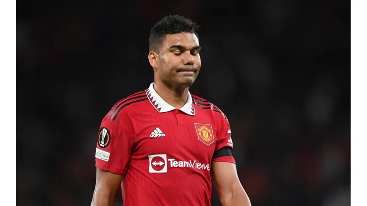 Erik ten Hag fala sobre opção por Casemiro na reserva neste início no Manchester United (Foto: Michael Regan/Getty Images)