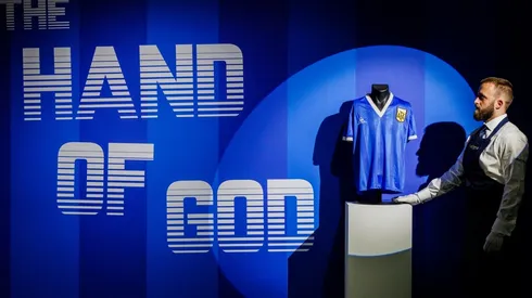 Camisa de Maradona utilizada na Copa do Mundo de 1986