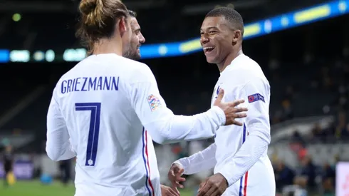 Linnea Rheborg/Getty Images - Mbappe e Griezmann pela Seleção da França