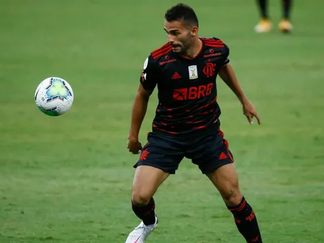 Thiago Maia, do Flamengo, comemora chegar a uma final de Libertadores "jogando"