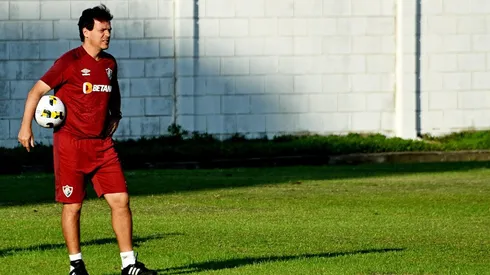 Fernando Diniz elogia o atacante Germán Cano, do Fluminense (FOTO: MAILSON SANTANA/FLUMINENSE FC)