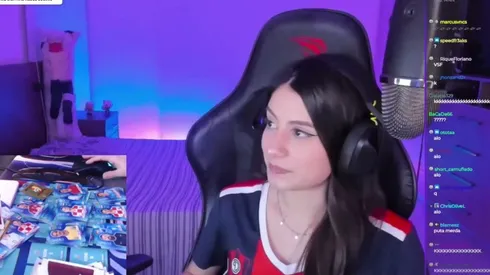 Streamer Yayah durante a live