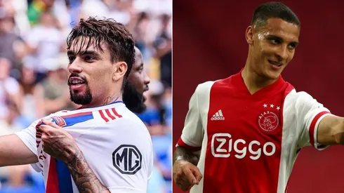 Foto: Divulgação/Lyon; Foto: Dean Mouhtaropoulos/Getty Images - Paquetá e Antony