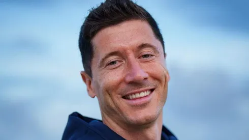 Lewandowski concedeu sua primeira entrevista como jogador do Barcelona (Foto: Divulgação/Barcelona)