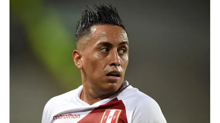Christian Cueva, em campo pela seleção do Peru (Foto: Getty Images)