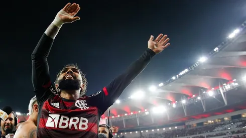 Gabigol ironiza Atlético após vitória do Flamengo (Foto: Gilvan de Souza/Flamengo)