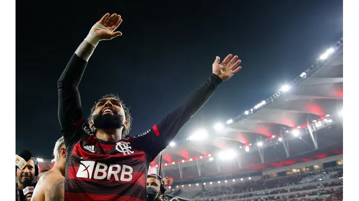 Gabigol ironiza Atlético após vitória do Flamengo (Foto: Gilvan de Souza/Flamengo)