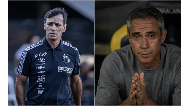 Foto: Raul Baretta/AGIF; Foto: Thiago Ribeiro/AGIF - Bustos e Paulo Sousa