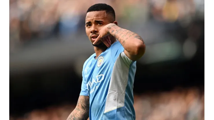 Shaun Botterill/Getty Images - Gabriel Jesus jogando pelo Manchester City