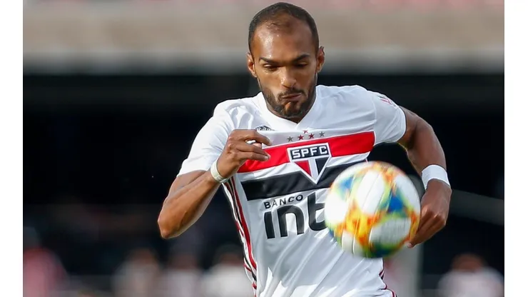Richarlyson, em campo pelo São Paulo na "Legends Cup" de 2019 (Foto: Getty Images)