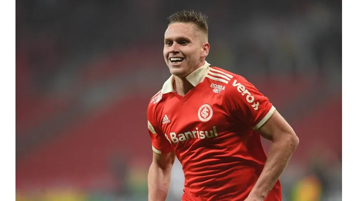 Alemão voltou a balançar as redes com a camisa do Inter (Foto: Ricardo Duarte/SC Internacional)