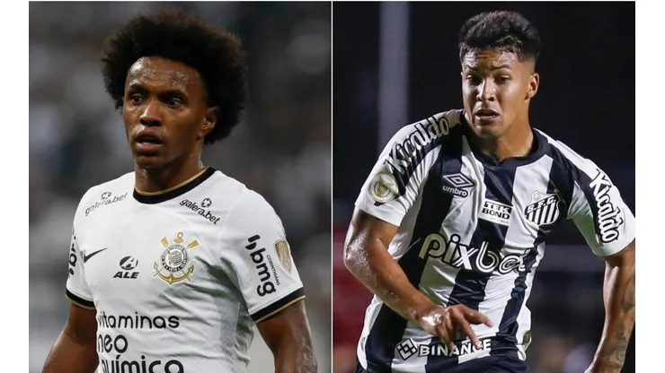 Corinthians e Santos se enfrentam na noite desta quarta-feira (Foto: Getty Images)