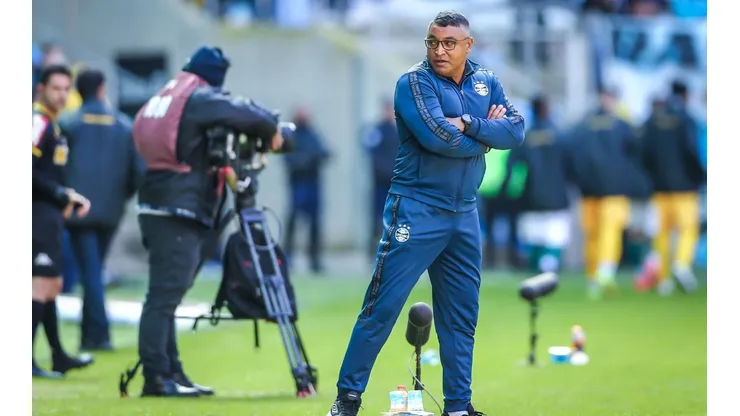 Roger fala de vaias mesmo após vencer o Sampaio Corrêa por 2 a 0 (FOTO: LUCAS UEBEL/GREMIO FBPA)