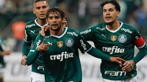 Jogadores do Palmeiras comemoram gol (Foto: Getty Images)