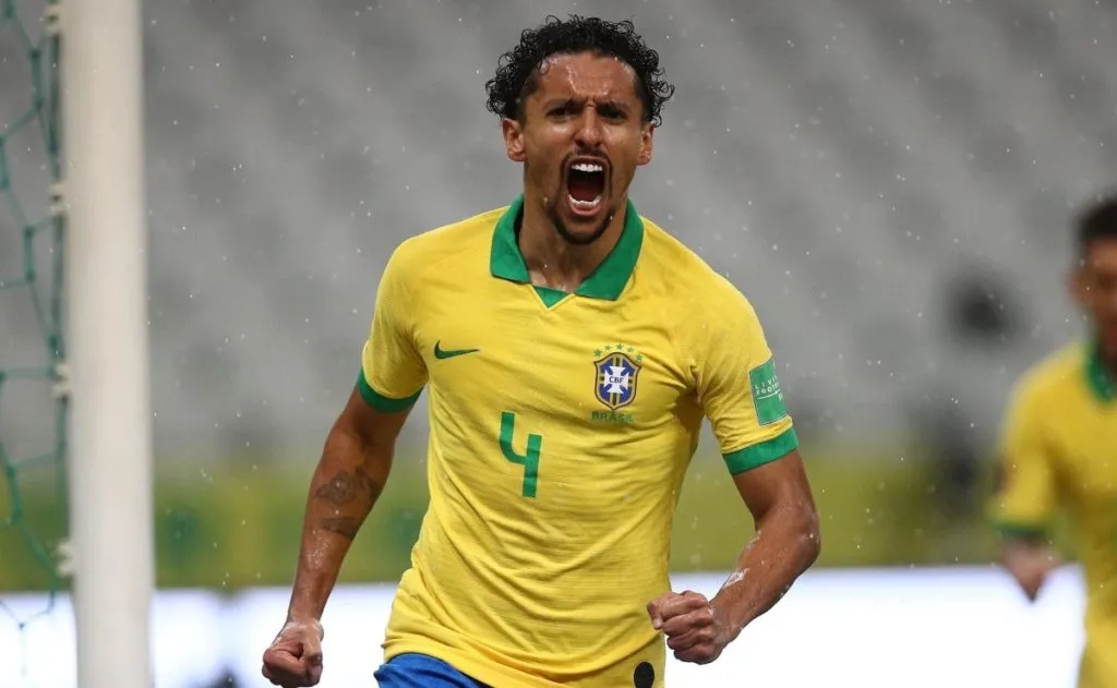 Marquinhos pela Seleção Brasileira. (Foto: Buda Mendes/Getty Images)