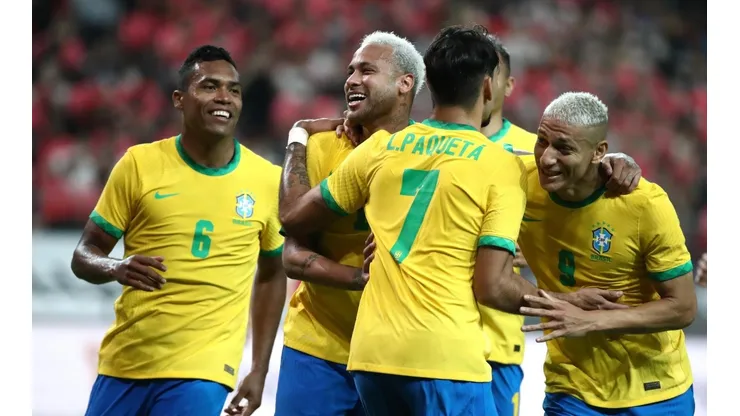 Brasil venceu a Coreia do Sul por 5 a 1 (Foto: Chung Sung-Jun/Getty Images)