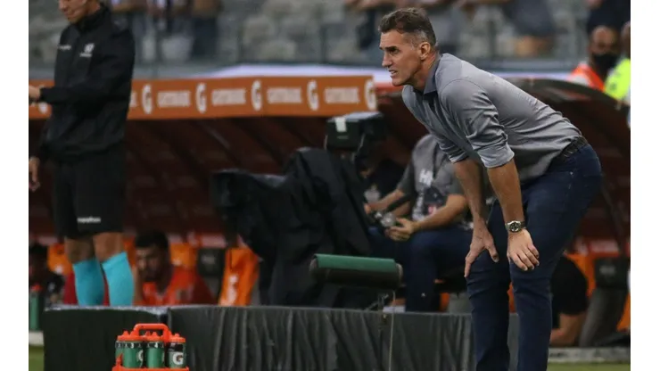 Mancini elogiou após empate com o Atlético-MG pela Libertadores (Foto: Fernando Moreno/AGIF)