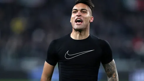 Lautaro Martinez of Fc Internazionale celebrates at the end