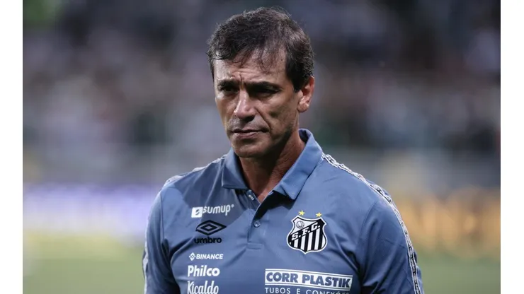 Fabián Bustos, treinador do Santos (Foto: Ettore Chiereguini/AGIF)