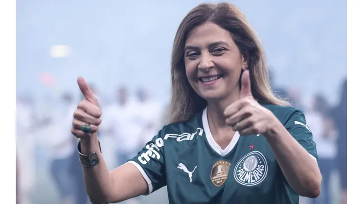 Leila Pereira, presidente do Palmeiras (Foto: Ettore Chiereguini/AGIF)
