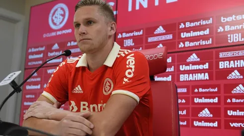 Alemão foi apresentado oficialmente no Internacional (Foto Ricardo Duarte/Internacional)