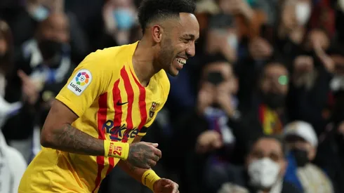 Aubameyang marcou dois gols na goleada do Barcelona sobre o Real Madrid