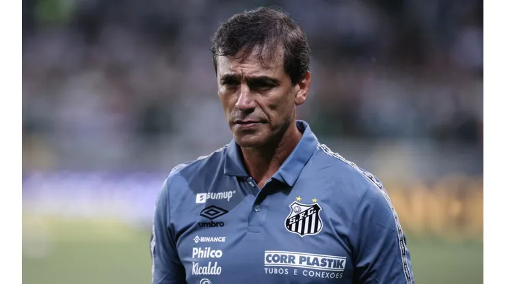 Fabián Bustos, treinador do Santos (Foto: Ettore Chiereguini/AGIF)
