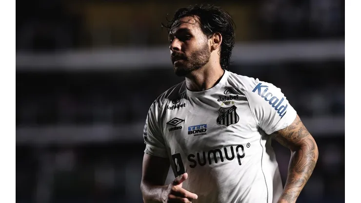 Ricardo Goulart, em campo pelo Santos (Foto: Ettore Chiereguini/AGIF)