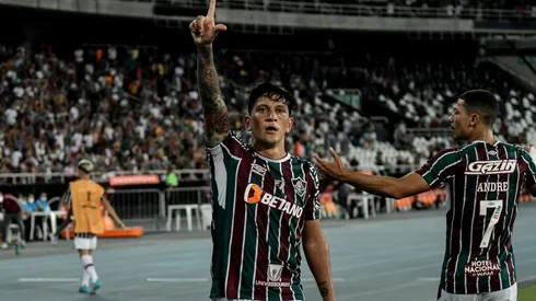 Cano marcou o gol de número 100 do Fluminense em Libertadores (Foto: Thiago Ribeiro/AGIF)